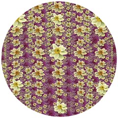 Lotus Flowers In Nature Will Always Bloom For Their Rare Beauty Wooden Puzzle Round by pepitasart