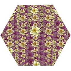 Lotus Flowers In Nature Will Always Bloom For Their Rare Beauty Wooden Puzzle Hexagon by pepitasart