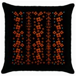 Oil Painted Bloom Brighten Up In The Night Throw Pillow Case (Black) Front