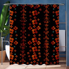 Oil Painted Bloom Brighten Up In The Night Shower Curtain 60  X 72  (medium)  by pepitasart