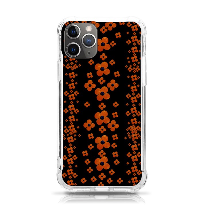 Oil Painted Bloom Brighten Up In The Night iPhone 11 Pro 5.8 Inch TPU UV Print Case