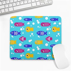 Fish Graphic Seamless Pattern Seamless Pattern Large Mousepad by Ravend