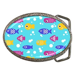 Fish Graphic Seamless Pattern Seamless Pattern Belt Buckles