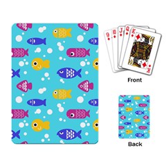 Fish Graphic Seamless Pattern Seamless Pattern Playing Cards Single Design (rectangle) by Ravend