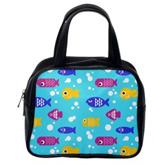 Fish Graphic Seamless Pattern Seamless Pattern Classic Handbag (one Side) by Ravend