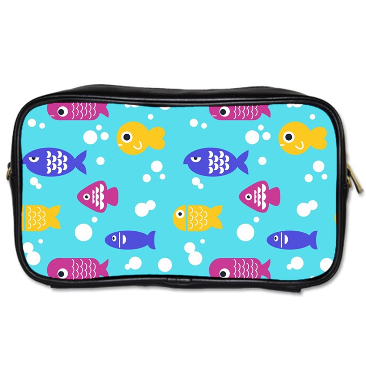 Fish Graphic Seamless Pattern Seamless Pattern Toiletries Bag (One Side)