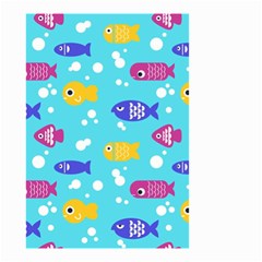 Fish Graphic Seamless Pattern Seamless Pattern Small Garden Flag (two Sides) by Ravend