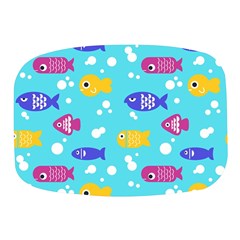 Fish Graphic Seamless Pattern Seamless Pattern Mini Square Pill Box by Ravend