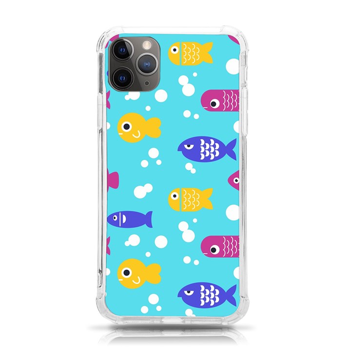 Fish Graphic Seamless Pattern Seamless Pattern iPhone 11 Pro Max 6.5 Inch TPU UV Print Case