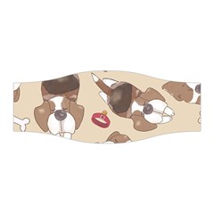 Beagle Satin Short Sleeve Pajamas Set Stretchable Headband