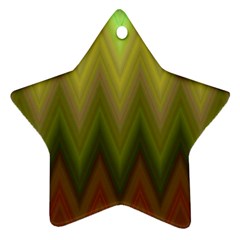 Zig Zag Chevron Classic Pattern Ornament (star)