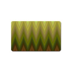 Zig Zag Chevron Classic Pattern Magnet (name Card) by Celenk