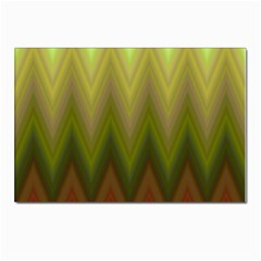 Zig Zag Chevron Classic Pattern Postcards 5  X 7  (pkg Of 10) by Celenk