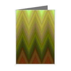 Zig Zag Chevron Classic Pattern Mini Greeting Card by Celenk