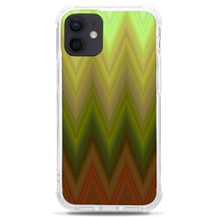 Zig Zag Chevron Classic Pattern Iphone 12 Mini Tpu Uv Print Case	