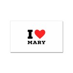 I love mary Sticker (Rectangular) Front