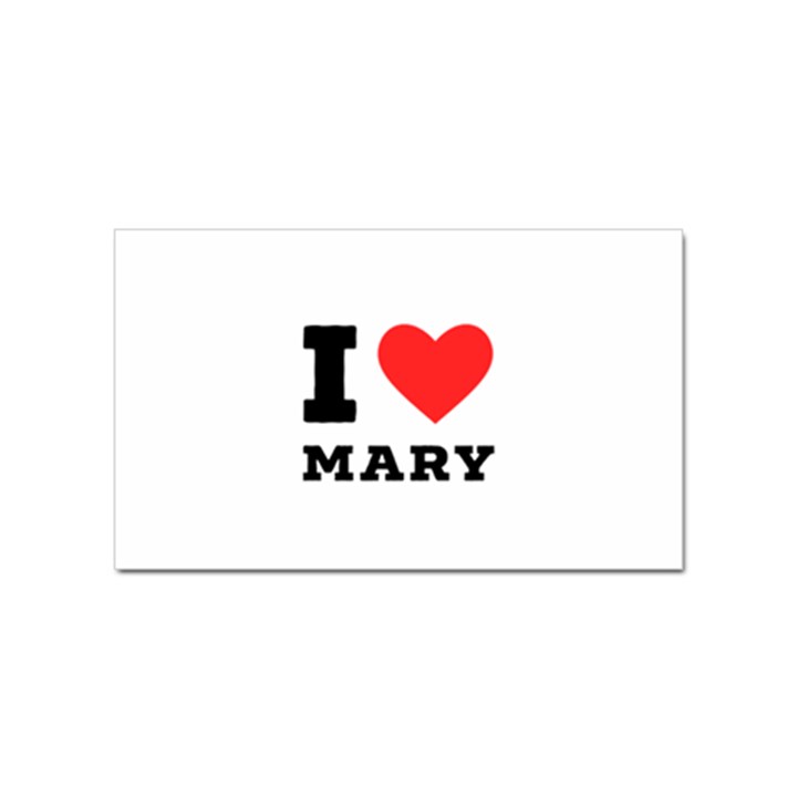 I love mary Sticker (Rectangular)