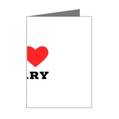 I Love Mary Mini Greeting Card by ilovewhateva