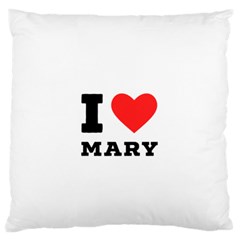 I Love Mary Standard Premium Plush Fleece Cushion Case (one Side)