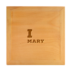 I Love Mary Wood Photo Frame Cube by ilovewhateva