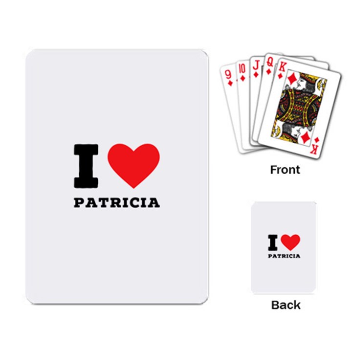 I love patricia Playing Cards Single Design (Rectangle)