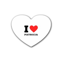 I Love Patricia Rubber Coaster (heart) by ilovewhateva