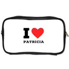 I Love Patricia Toiletries Bag (one Side) by ilovewhateva