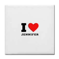 I Love Jennifer  Tile Coaster by ilovewhateva