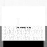 I love Jennifer  Rectangular Jigsaw Puzzl Front