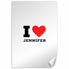 I Love Jennifer  Canvas 12  X 18 