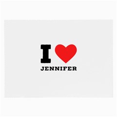 I Love Jennifer  Large Glasses Cloth (2 Sides) by ilovewhateva