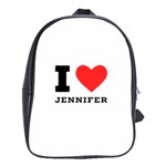 I love Jennifer  School Bag (XL) Front