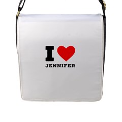 I Love Jennifer  Flap Closure Messenger Bag (l)