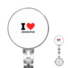 I Love Jennifer  Stainless Steel Nurses Watch by ilovewhateva