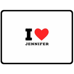 I Love Jennifer  Fleece Blanket (large) by ilovewhateva