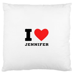 I Love Jennifer  Large Premium Plush Fleece Cushion Case (one Side) by ilovewhateva