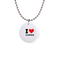 I Love Linda  1  Button Necklace by ilovewhateva