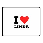 I love Linda  One Side Fleece Blanket (Small) 50 x40  Blanket Front