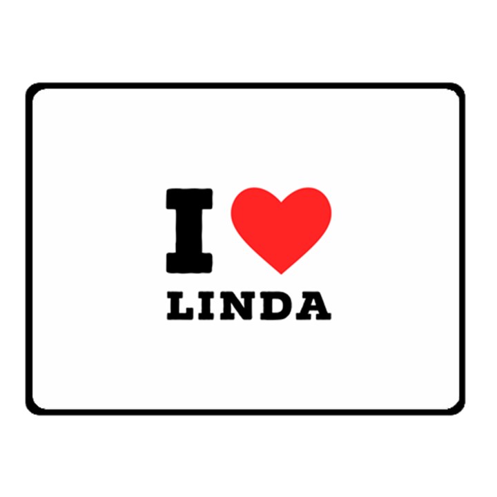 I love Linda  One Side Fleece Blanket (Small)