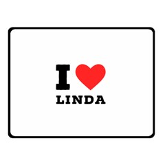 I Love Linda  Fleece Blanket (small) by ilovewhateva