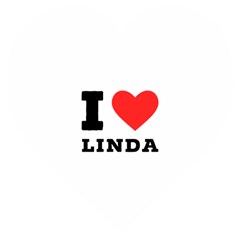 I Love Linda  Wooden Puzzle Heart