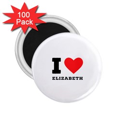 I Love Elizabeth  2 25  Magnets (100 Pack)  by ilovewhateva