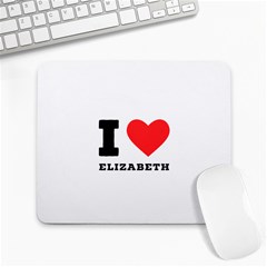 I Love Elizabeth  Large Mousepad