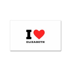 I Love Elizabeth  Sticker (rectangular) by ilovewhateva