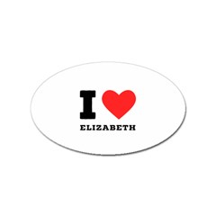 I Love Elizabeth  Sticker Oval (100 Pack) by ilovewhateva