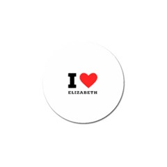 I Love Elizabeth  Golf Ball Marker by ilovewhateva