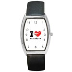 I love Elizabeth  Barrel Style Metal Watch Front