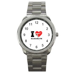 I Love Elizabeth  Sport Metal Watch by ilovewhateva