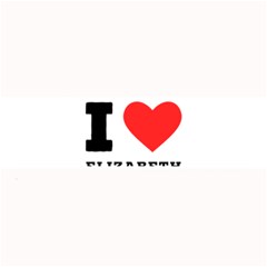 I Love Elizabeth  Large Bar Mat by ilovewhateva