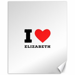 I Love Elizabeth  Canvas 11  X 14  by ilovewhateva